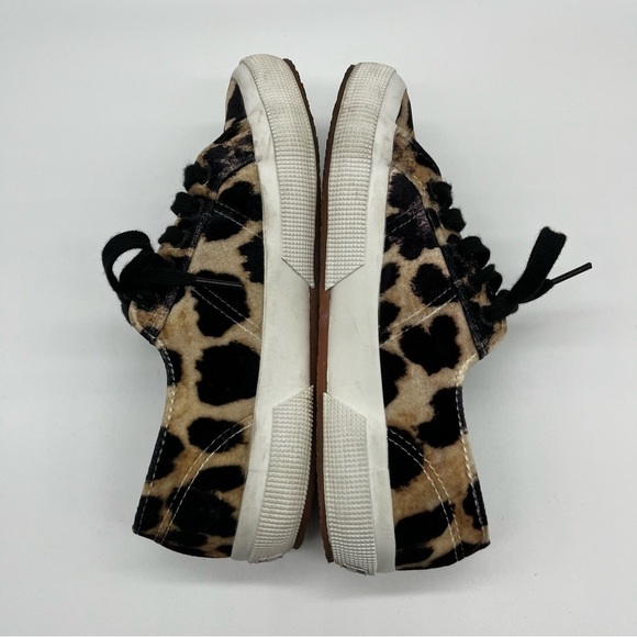 SUPERGA Velvet Leopard Platform Sneaker 36 - Picture 7 of 9